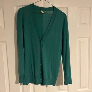 JCREW Green Cardigan